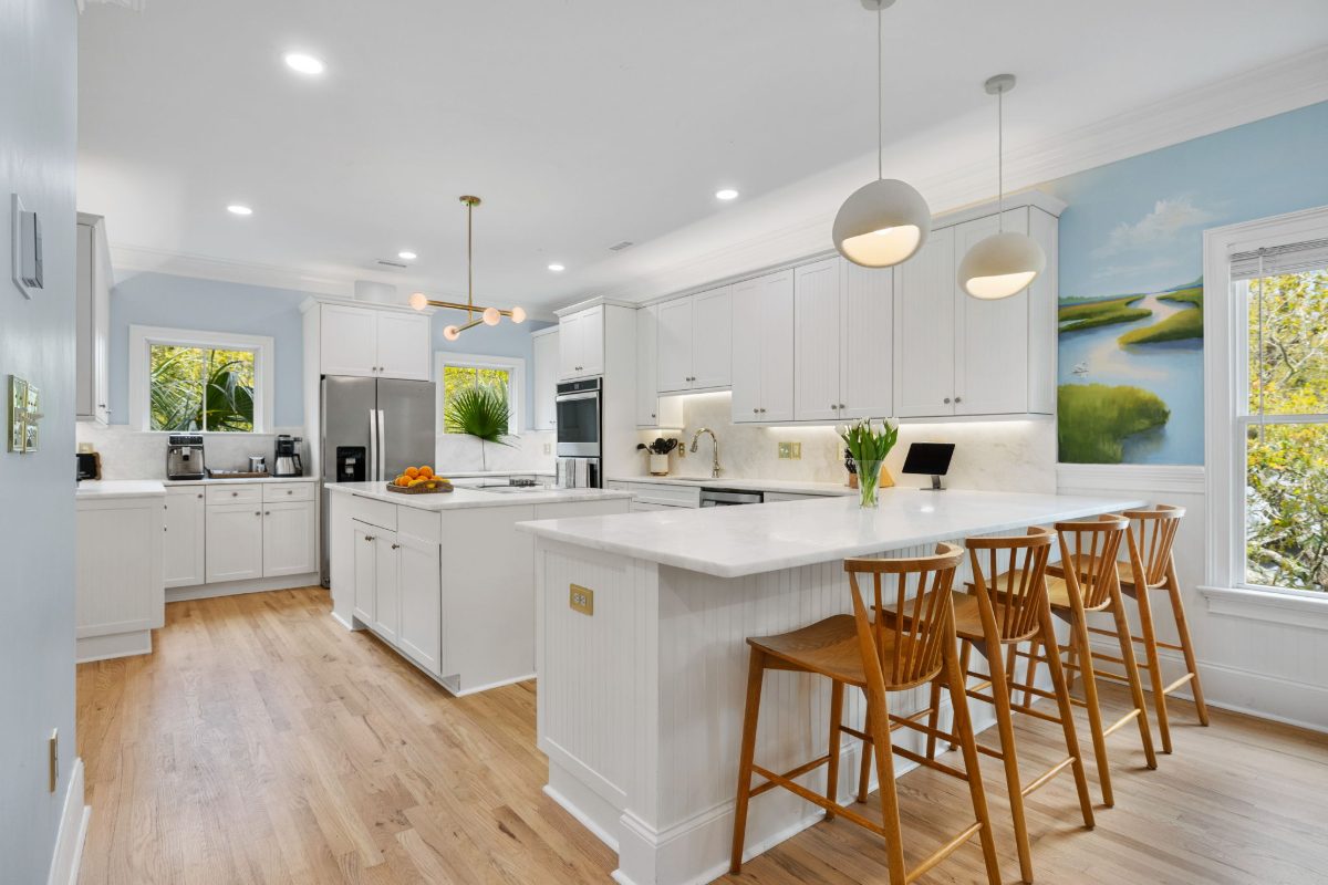Isle Be Here, custom kitchen with island